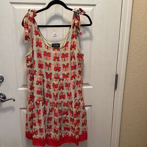 Hudson Gray Vibrant Patterned Midi Dress Size M